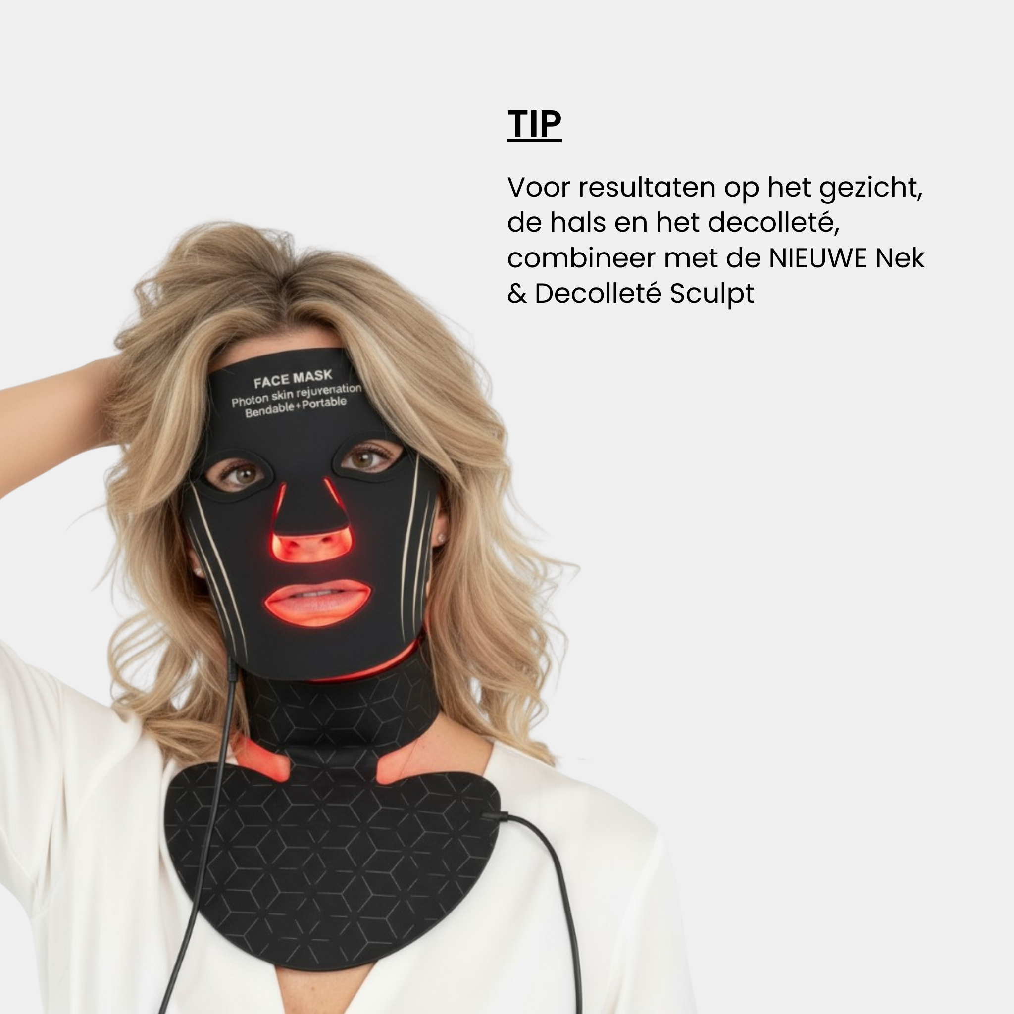 Stralend LED Masker