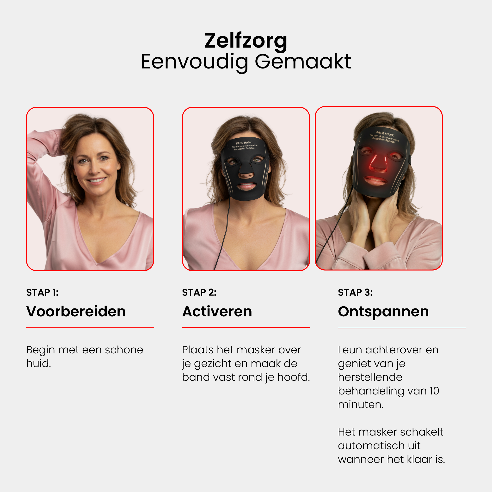 Stralend LED Masker
